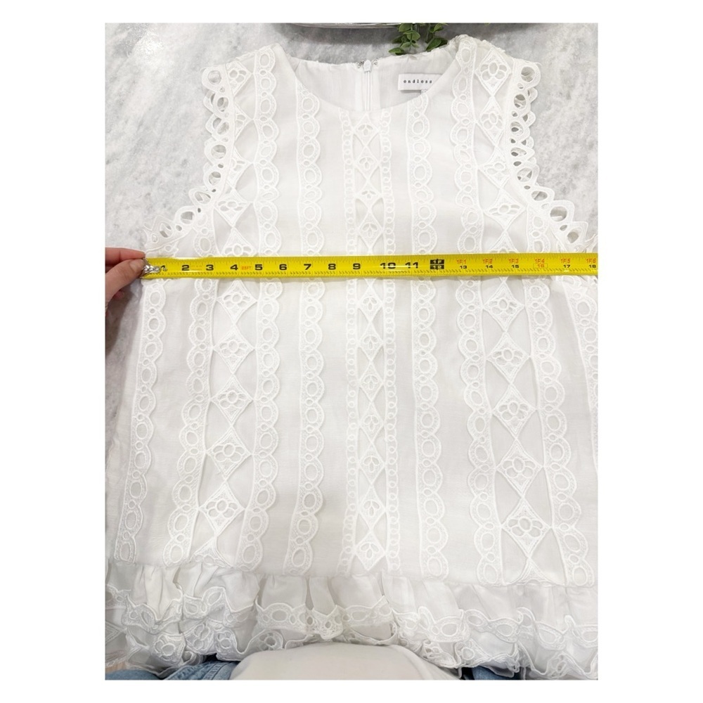 Endless Rose Lace Mini Dress white M - Picture 10 of 11